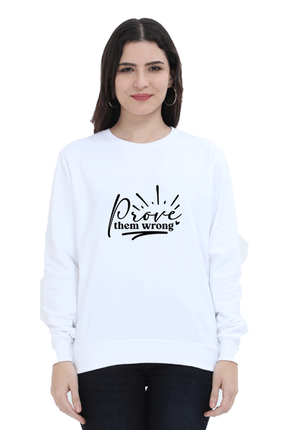 Women and Girl's Sweatshirt White