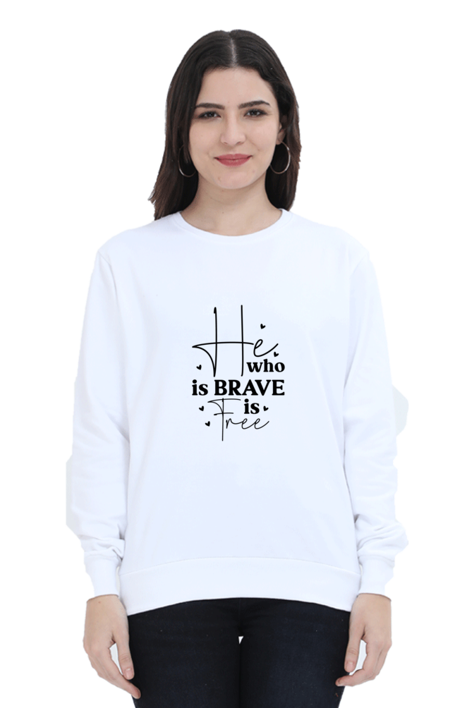 Women and Girl's Sweatshirt White