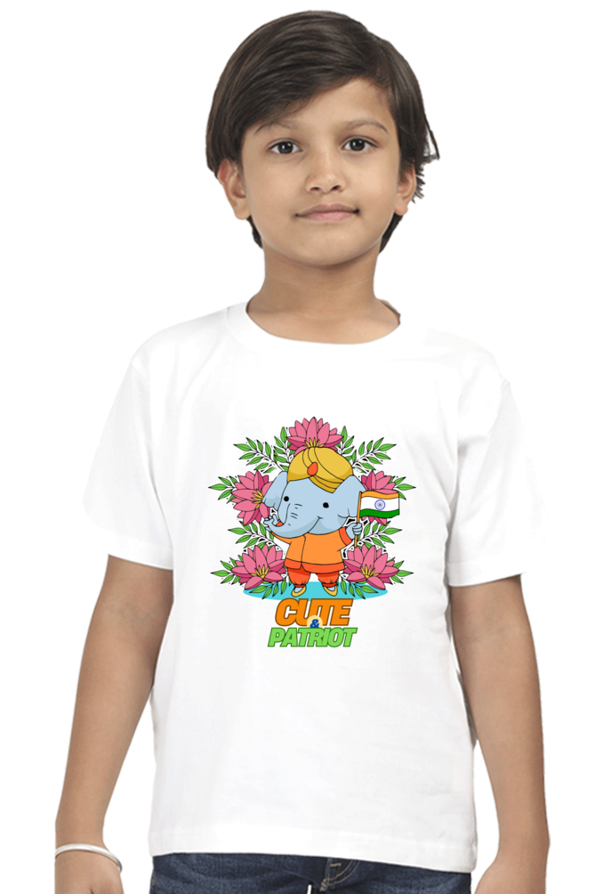 Patriotic T Shirts for Boys White