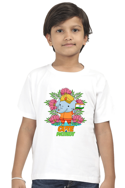 Patriotic T Shirts for Boys White