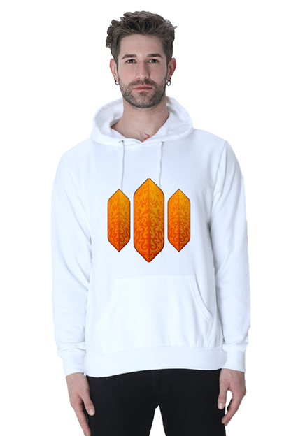 Hoodie Sweatshirt - 3 block design