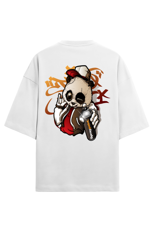 SprayPaint. Men's Oversized T Shirts White