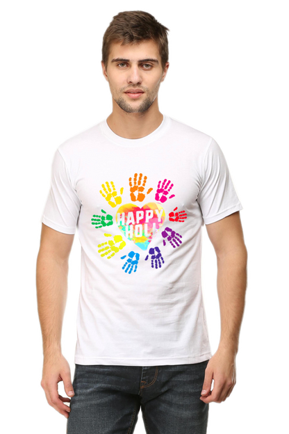 Heartfelt Holi: Colorful Love and Unity White