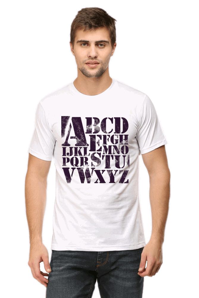 ABCD Men's T Shirt White