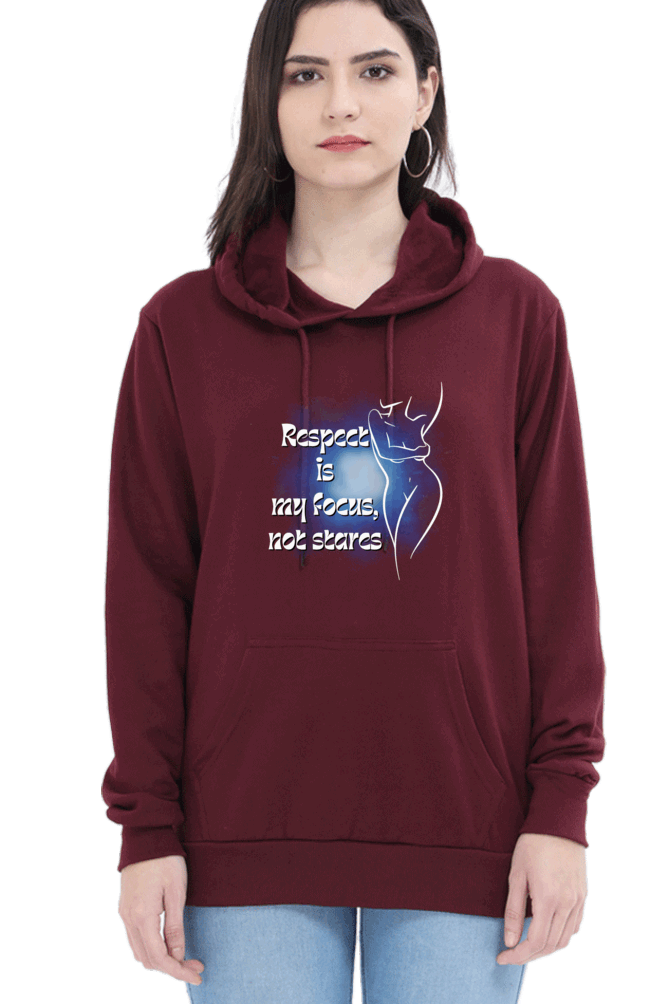 "Elegance Unveiled" Unisex Hoodie for Girls and Women Maroon