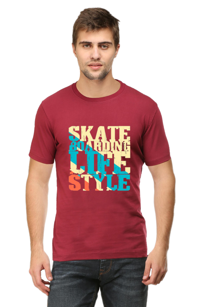 Skate Boarding Life Style Maroon