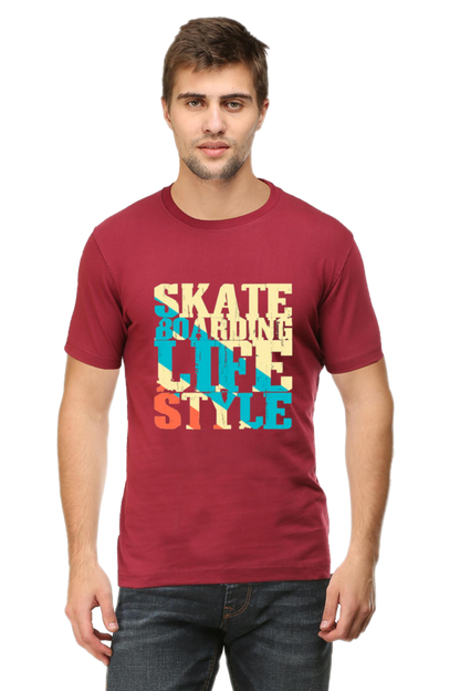 Skate Boarding Life Style Maroon