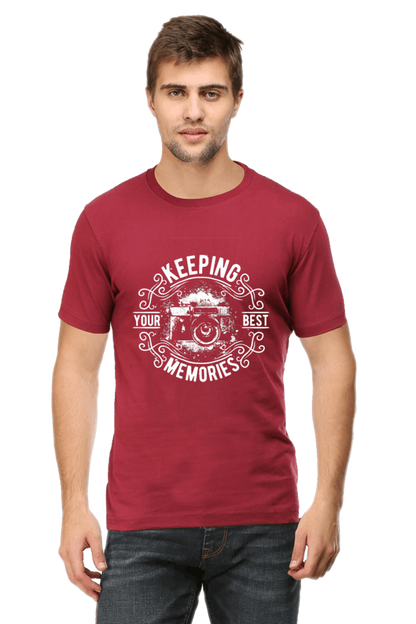 Keeping Your Best Memories Men's T Shirt Maroon