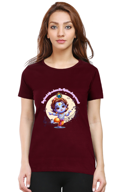 Dance Like Krishna Janmashtami Women T Shirts