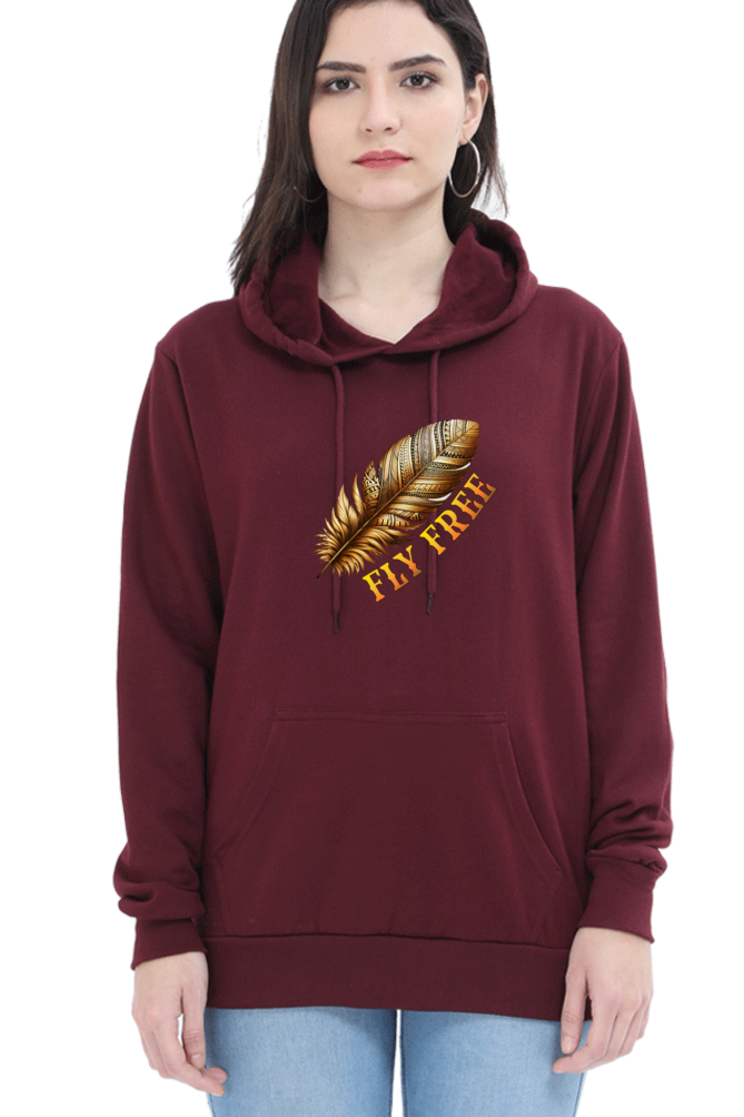 Hoodie For Girls and Women Maroon