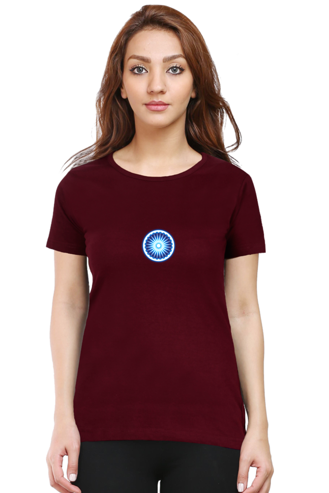 Ashoka Chakra Independence Day Women T Shirts