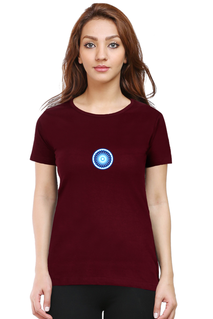 Ashoka Chakra Independence Day Women T Shirts