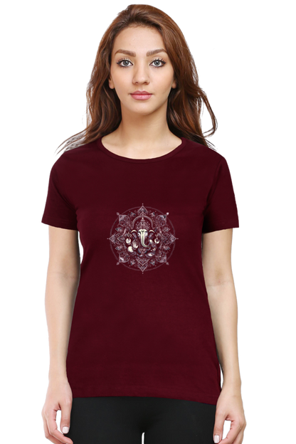 Lord Ganesha 4 Printed Ganesh Chaturthi Women T Shirts