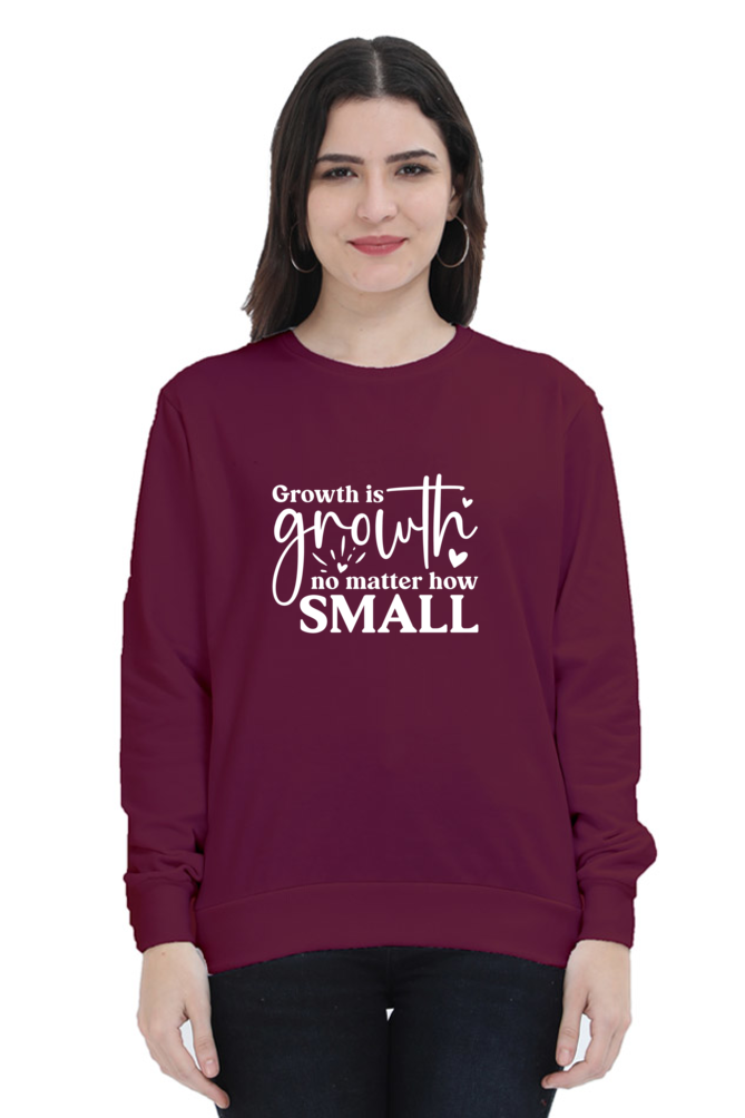 Women and Girl's Sweatshirt Maroon