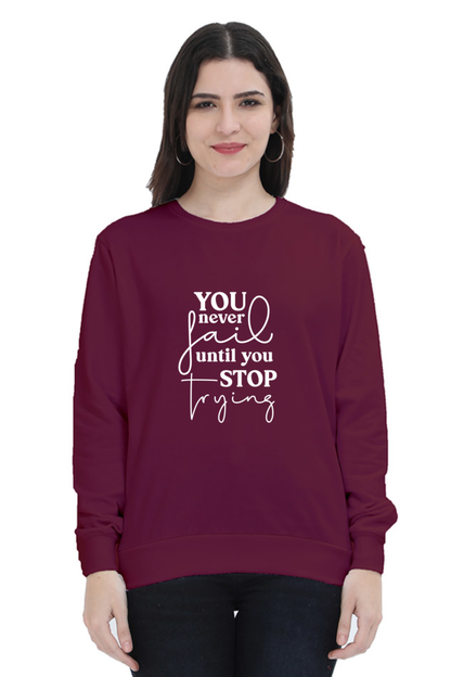 Sweatshirt For Women and Girl's Maroon