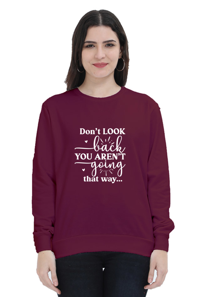 Sweatshirt For Women and Girl's Maroon