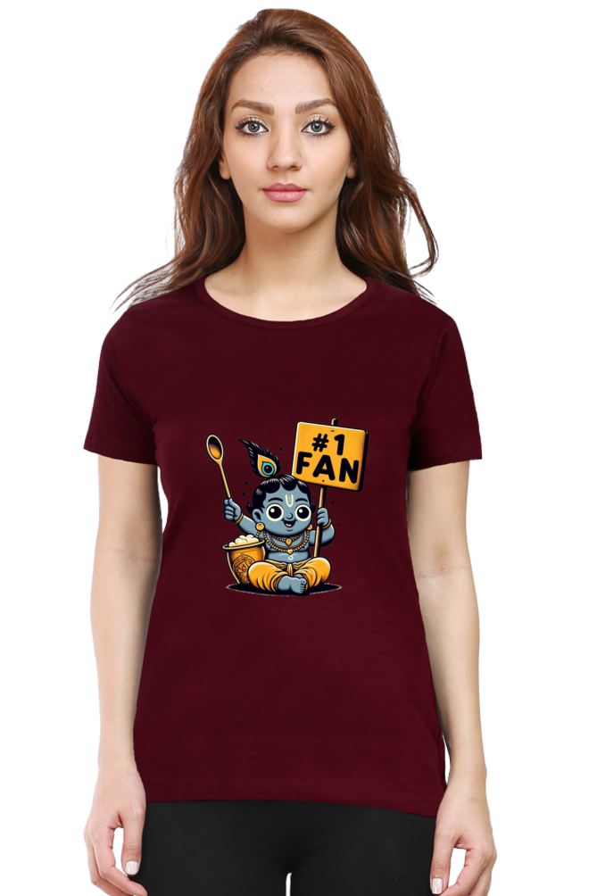 # 1 Fan Janmashtami Women T Shirts