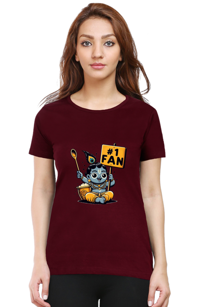 # 1 Fan Janmashtami Women T Shirts