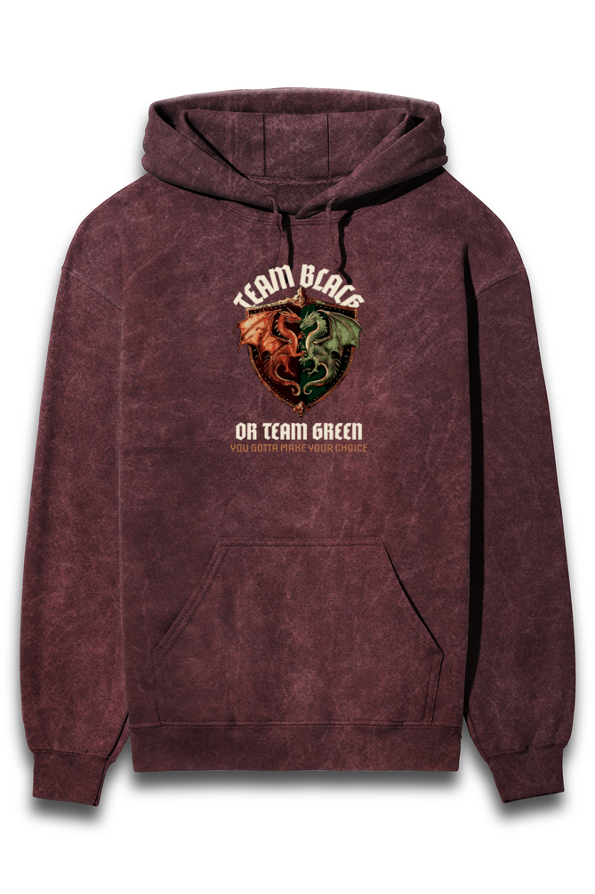 Acid Washed Unisex Hoodie 4 Maroon