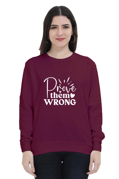 Sweatshirt For Women and Girl's Maroon