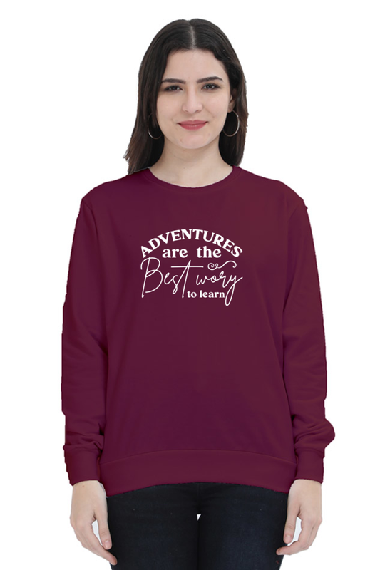 Sweatshirt For Girls and Women Maroon