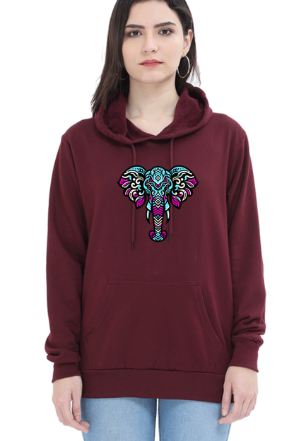 Hoodie For Girls and Women Maroon