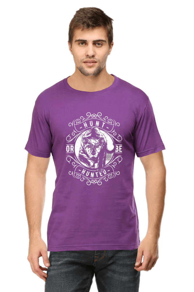 Hunt Or Be Hunted Men's T Shirt Purple