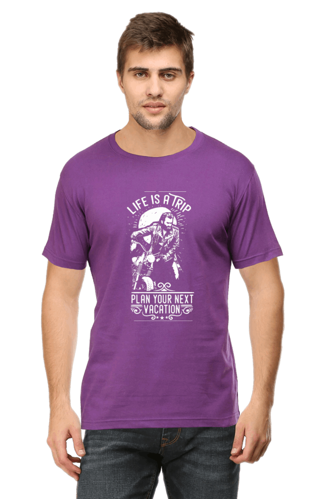 Life Is A Trip Men's T Shirt Purple