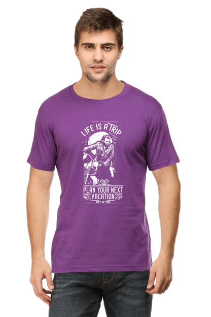 Life Is A Trip Men's T Shirt Purple