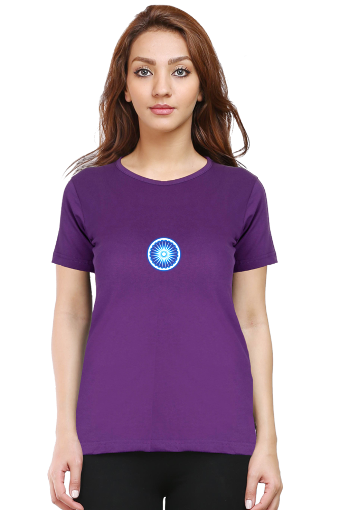 Ashoka Chakra Independence Day Women T Shirts