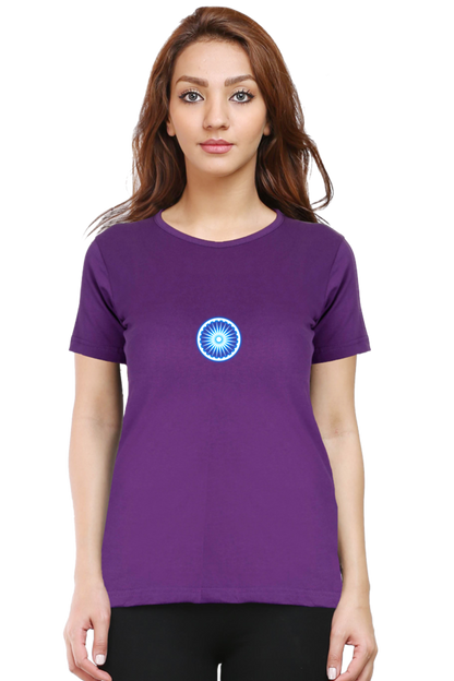 Ashoka Chakra Independence Day Women T Shirts