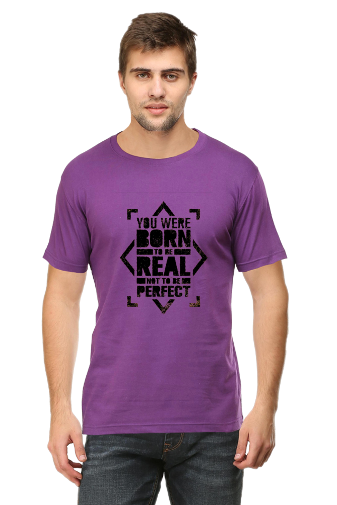 You Were Born To Be Real Men's T Shirt Purple