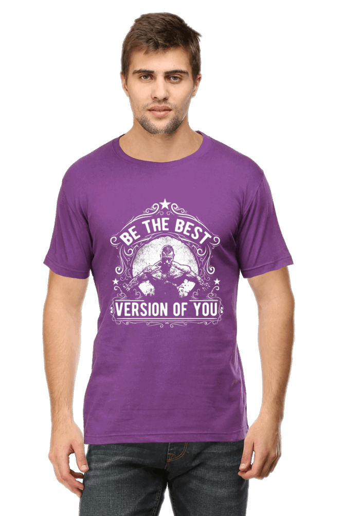 Be The Best Version Of You Men's T Shirt Purple