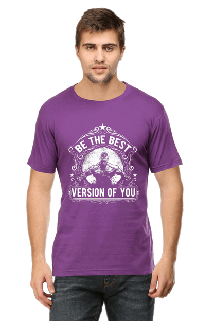 Be The Best Version Of You Men's T Shirt Purple