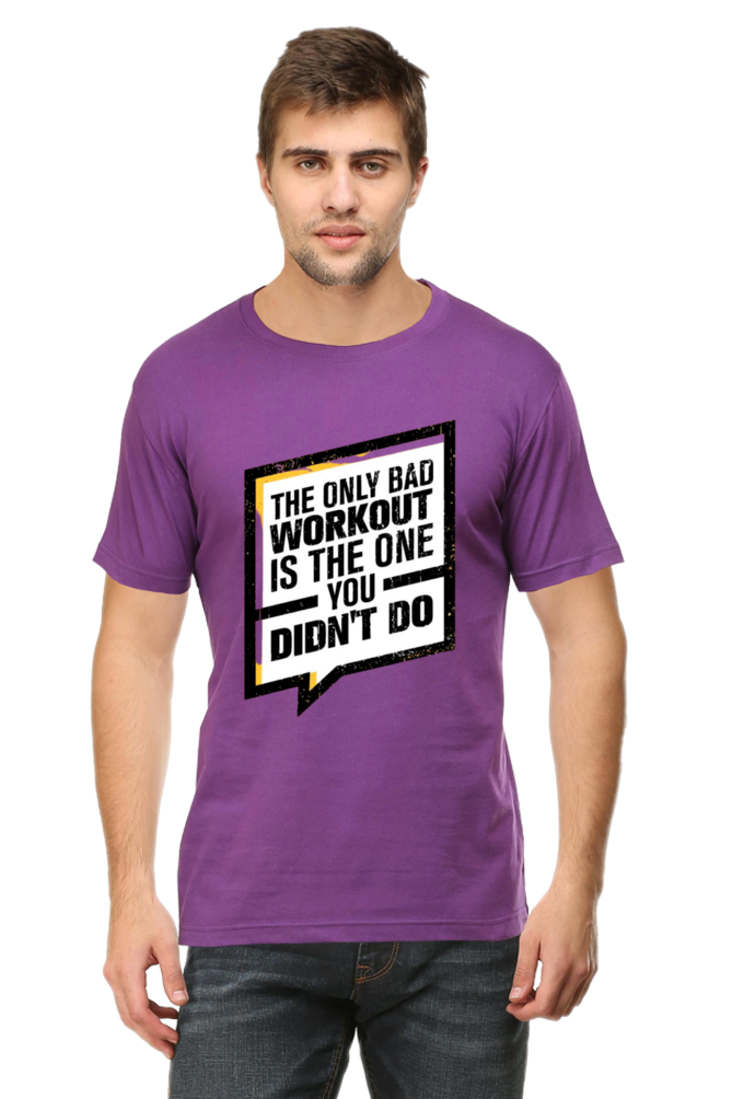 The Only Bad Workout Men's T Shirt Purple