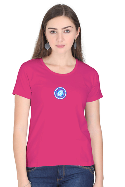 Ashoka Chakra Independence Day Women T Shirts