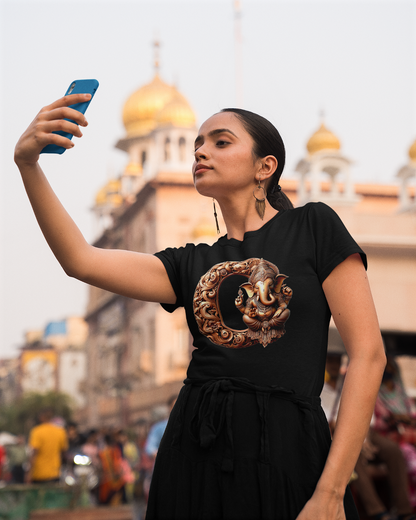 Stylish O Alphabet Ganesh Chaturthi Women T Shirts