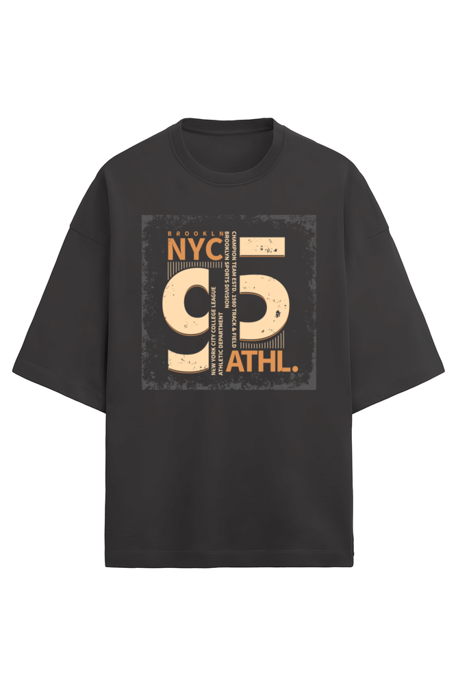 Nyc95 Men's Oversized T Shirts Black