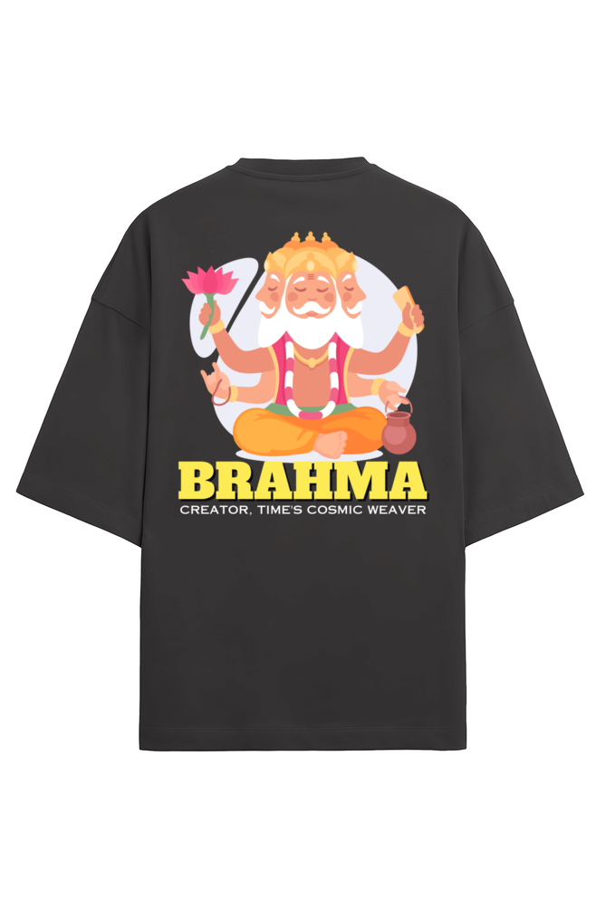 Brahma Men's Oversized T Shirts Black