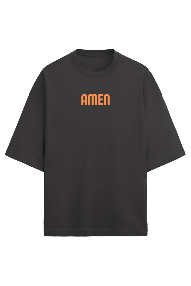 Amen Men's Oversized T Shirts Black