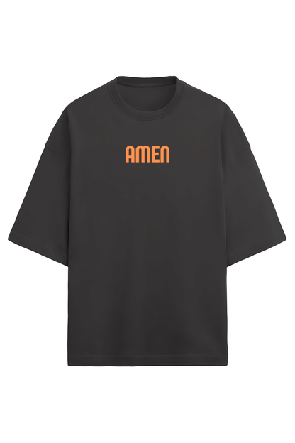 Amen Men's Oversized T Shirts Black