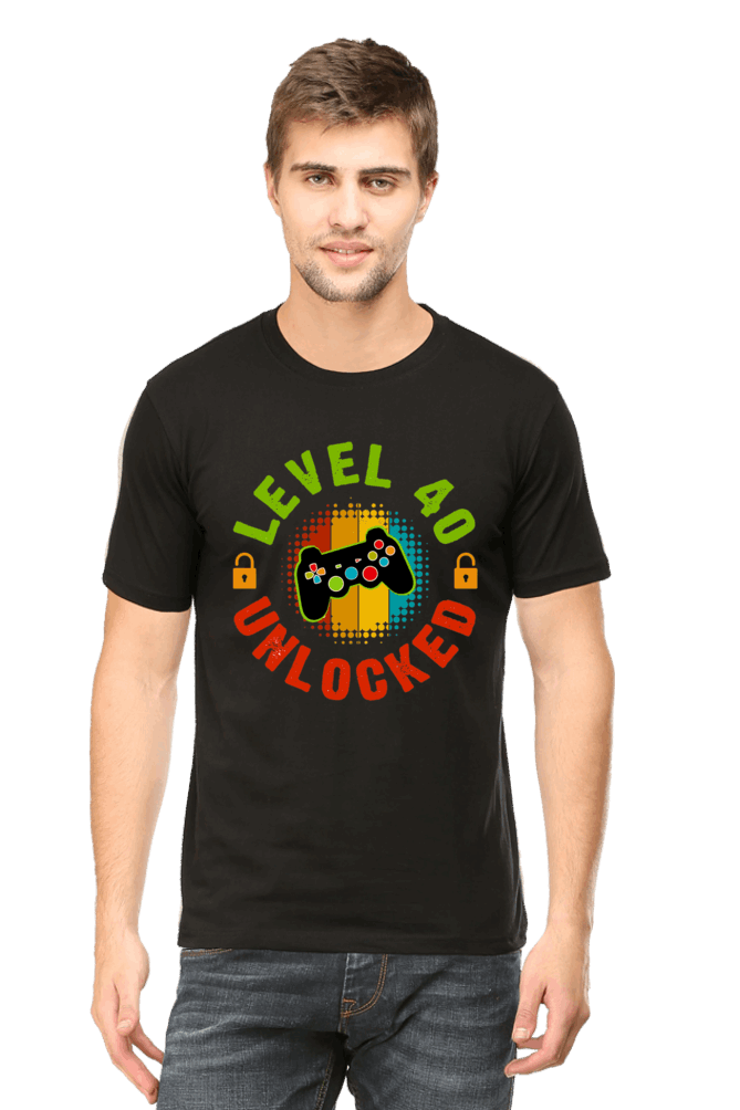 Level 04 Unlocked Men's T Shirt Black