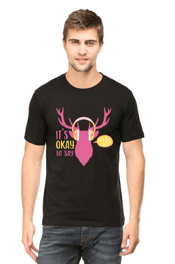 Its Ok To Say Men's T Shirt Black