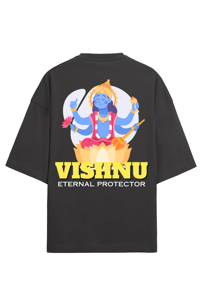 Vishnu Men's Oversized T Shirts Black