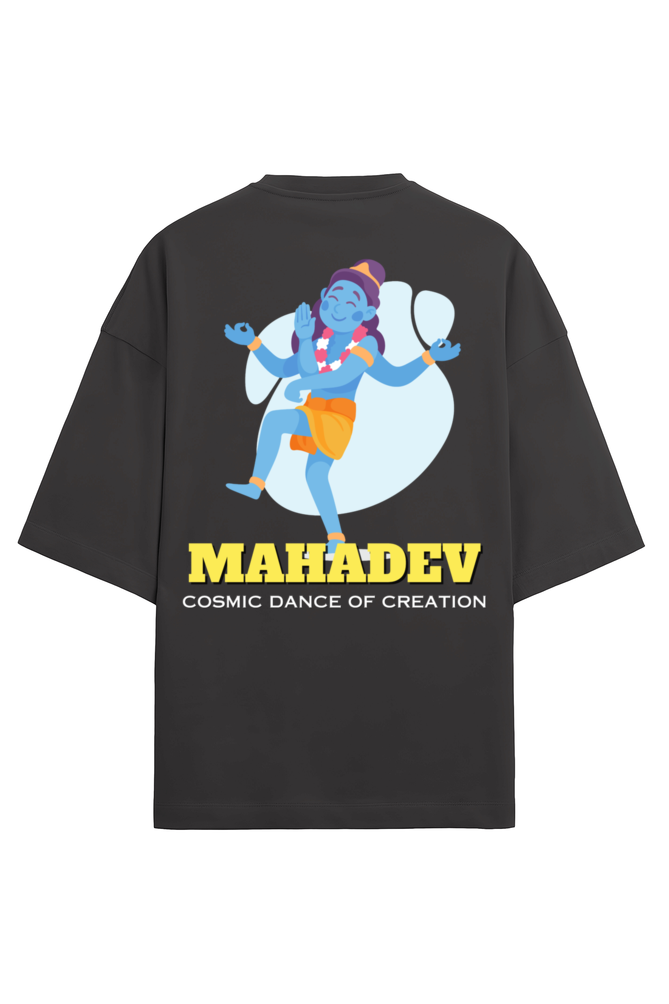 Mahadev Men's Oversized T Shirts Black