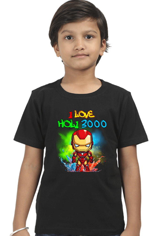 I Love Holi 3000: Boys' Kid Tee Black