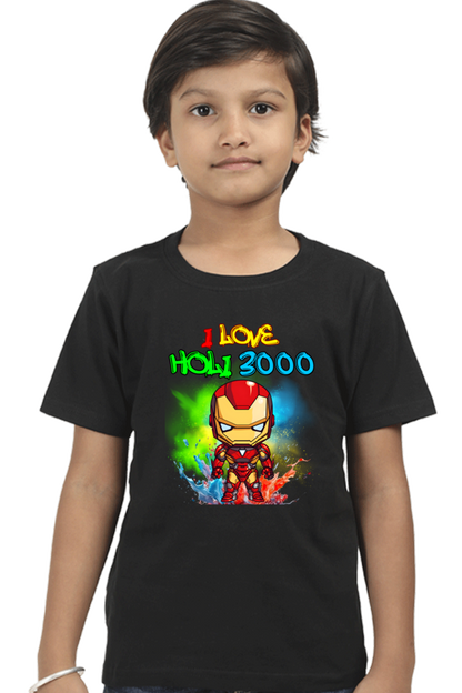 I Love Holi 3000: Boys' Kid Tee Black