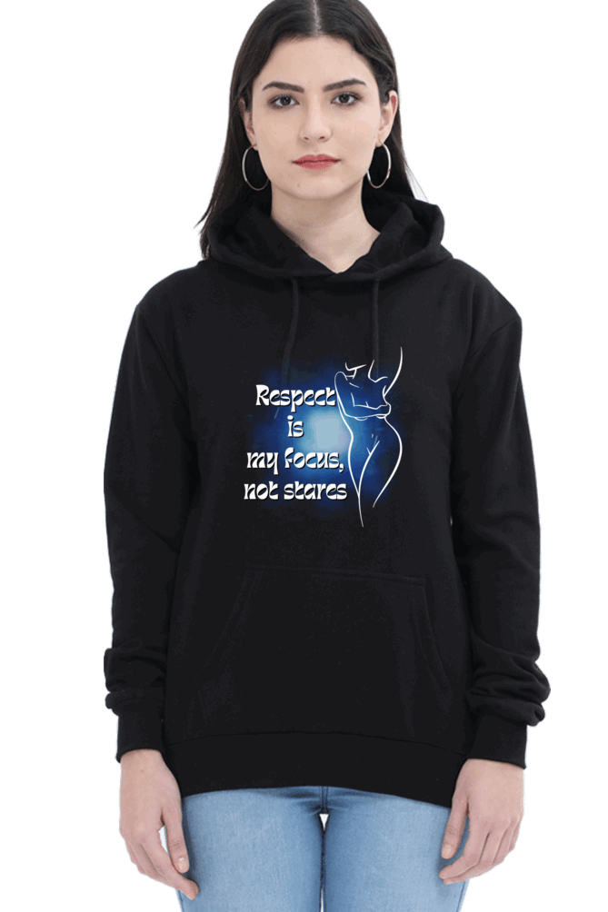 "Elegance Unveiled" Unisex Hoodie for Girls and Women Black