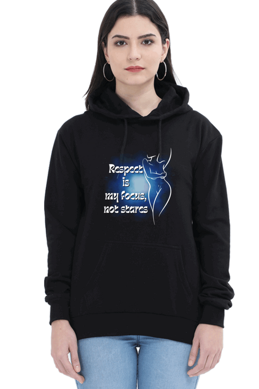 "Elegance Unveiled" Unisex Hoodie for Girls and Women Black