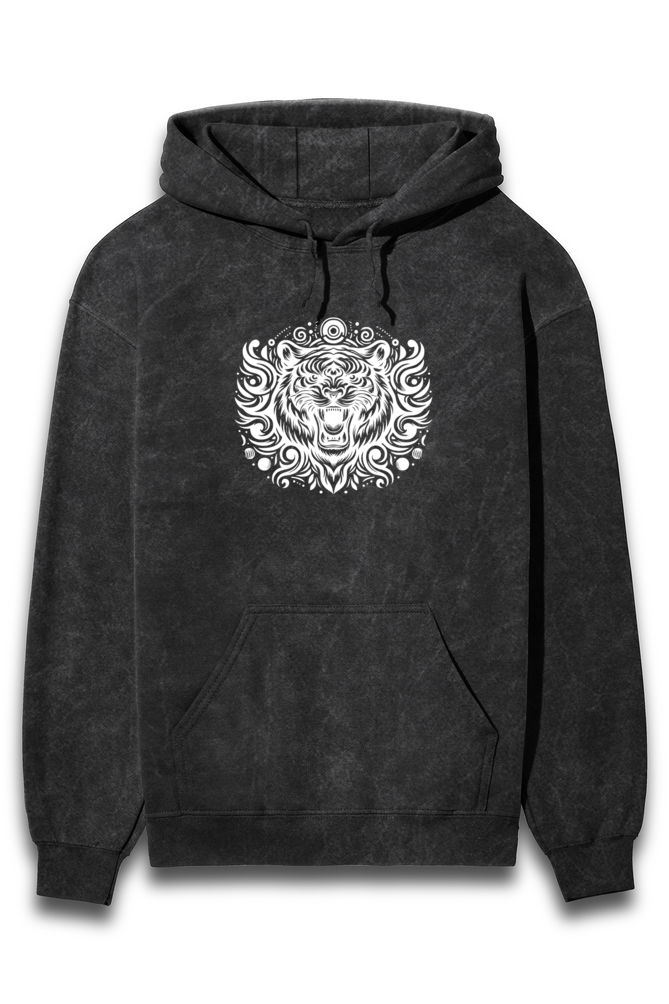 Acid Washed Unisex Hoodie 14 Black